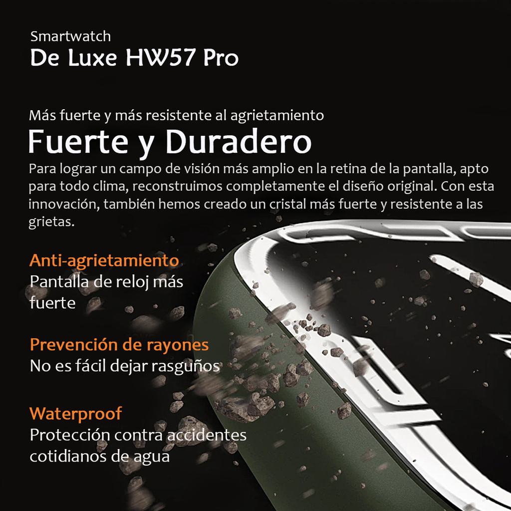 Smartwatch Azul HW57 Pro De Luxe