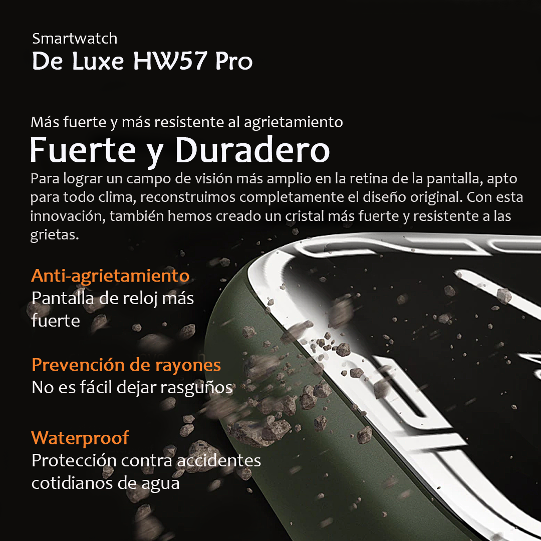 Smartwatch Azul HW57 Pro De Luxe