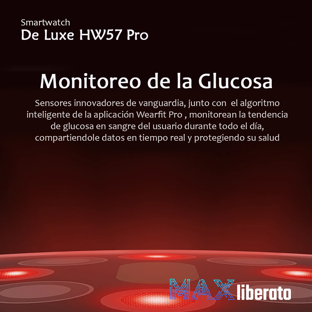 Smartwatch Azul HW57 Pro De Luxe