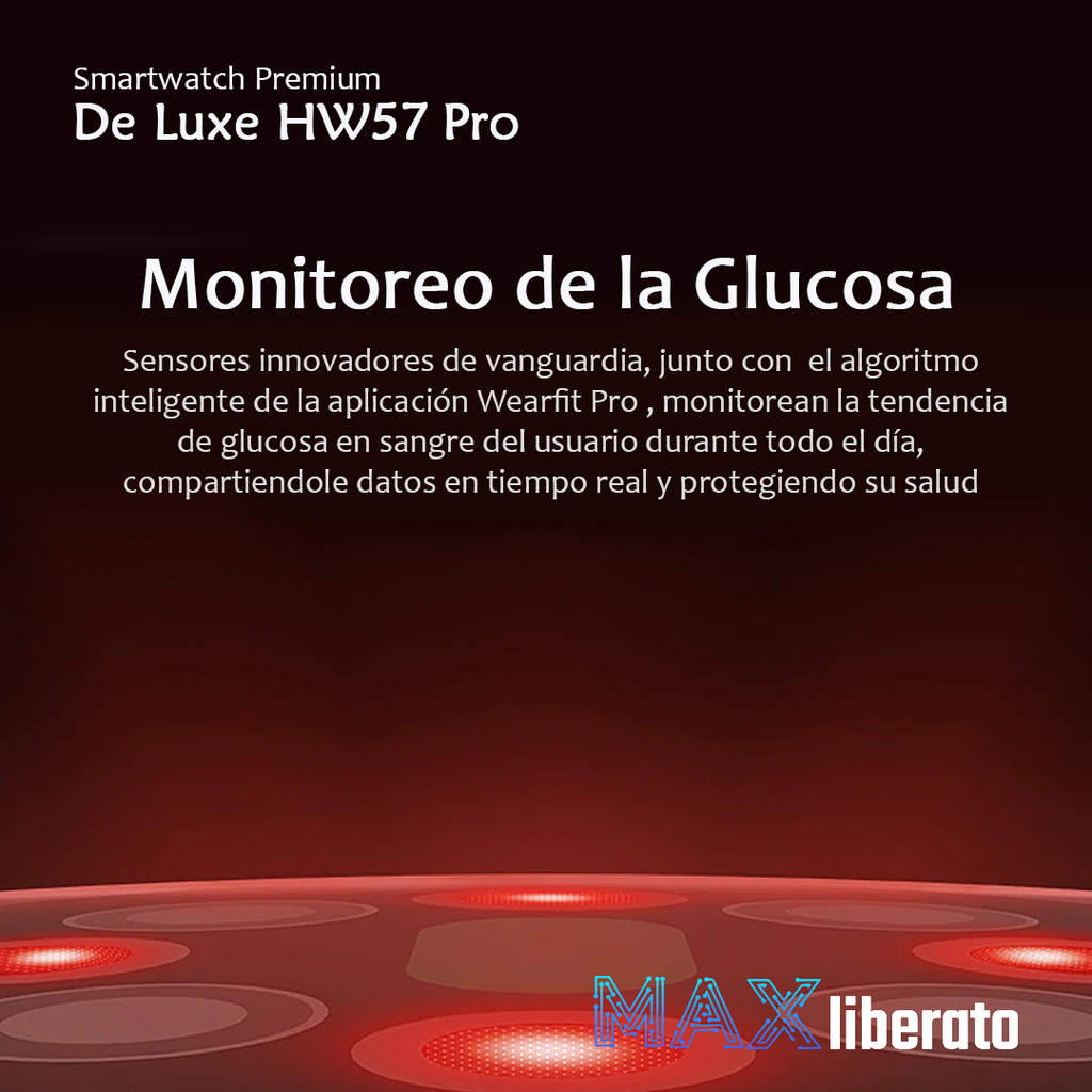 Smartwatch Azul HW57 Pro De Luxe Premium