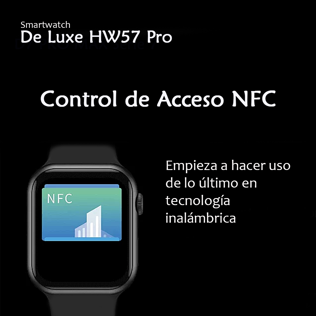 Smartwatch Azul HW57 Pro De Luxe Premium