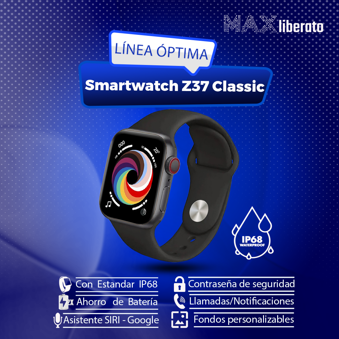 Smartwatch Negro Z37 Classic